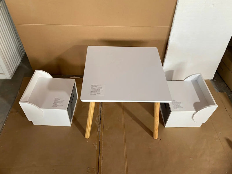 Kids Table and 2 Chair Set with Storage Bins by HouseOfZazla