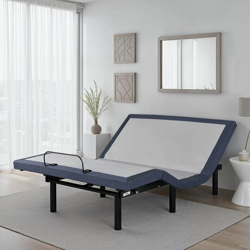Twin XL Adjustable Bed Base with Massage and Position Adjustments by HouseOfZazla