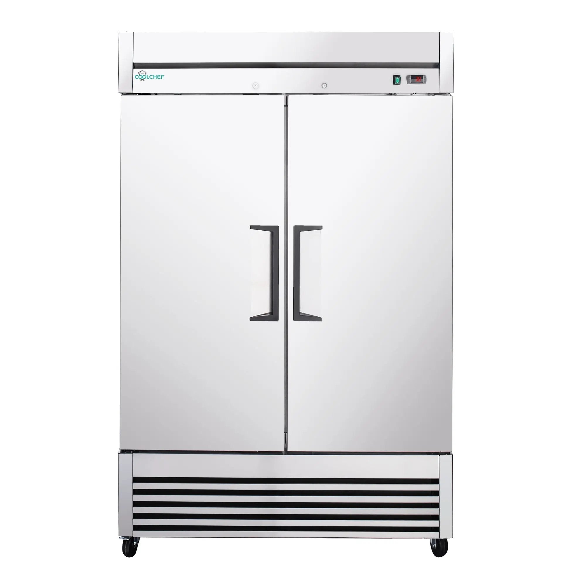 54" Commercial Refrigerator 49 Cu.Ft Stainless Steel 2 Door Reach-In Fridge by HouseOfZazla