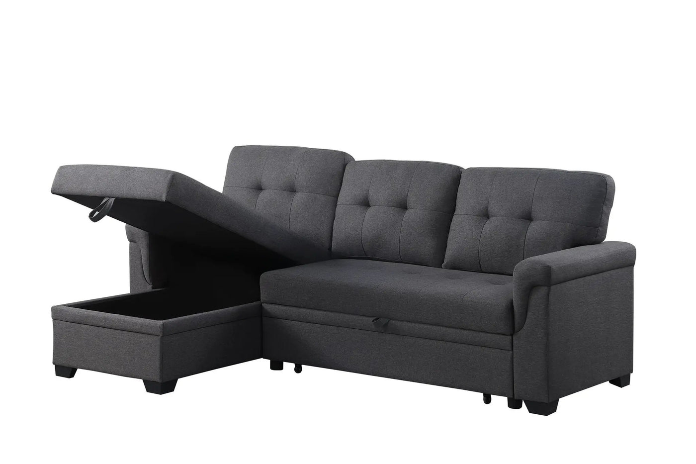 Lucca - Reversible Sleeper Sectional Sofa With Storage Chaise by Unique Piece Furniture