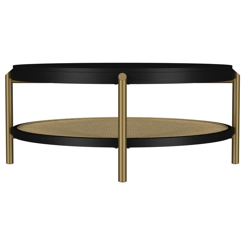 Benson - Round Table With Storage Shelf