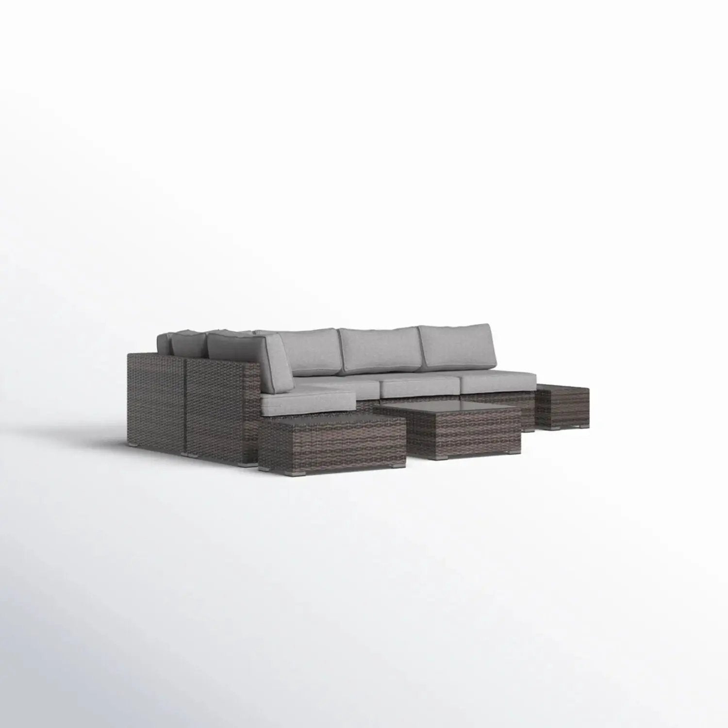 Wicker Sectional Seating Group With Cushions by HouseOfZazla