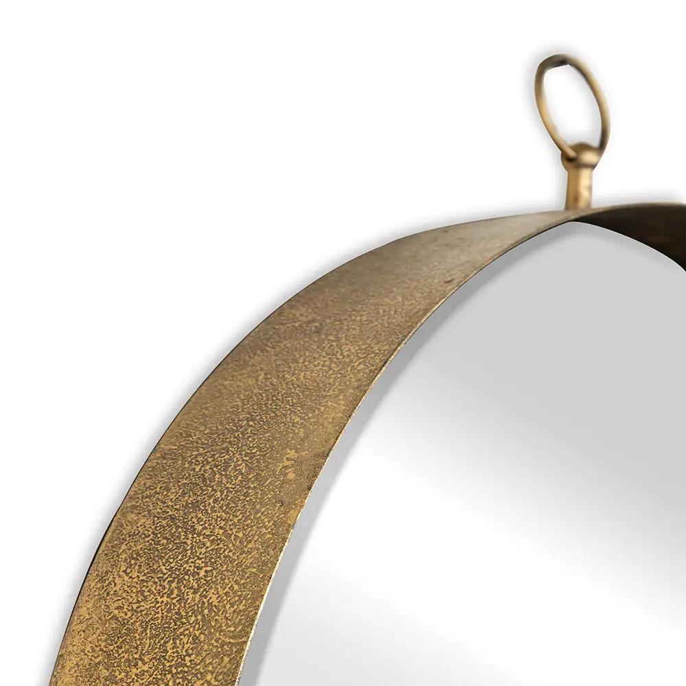 Round Mirror, Circle Mirror With Iron Frame For Living Room Bedroom Vanity Entryway, Hallway by Unique Piece Furniture