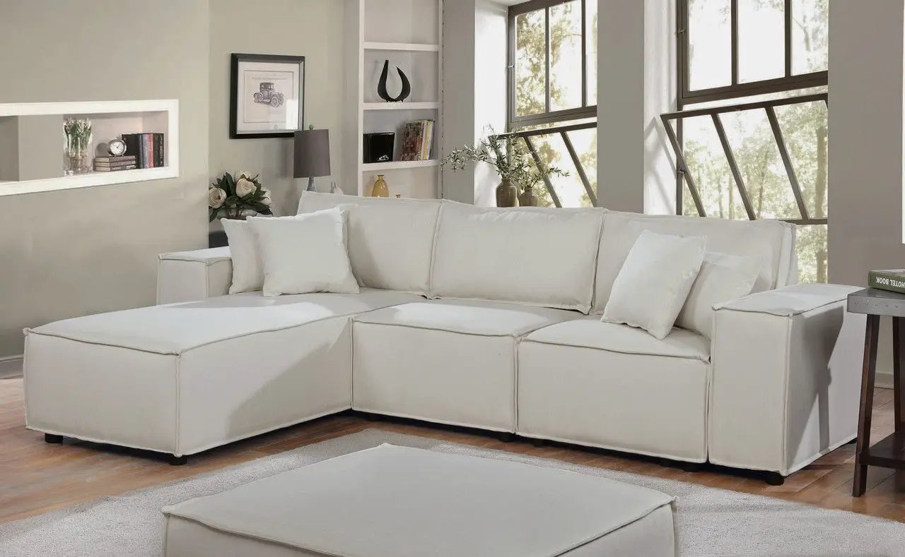Harvey - Sofa With Reversible Chaise by Unique Piece Furniture