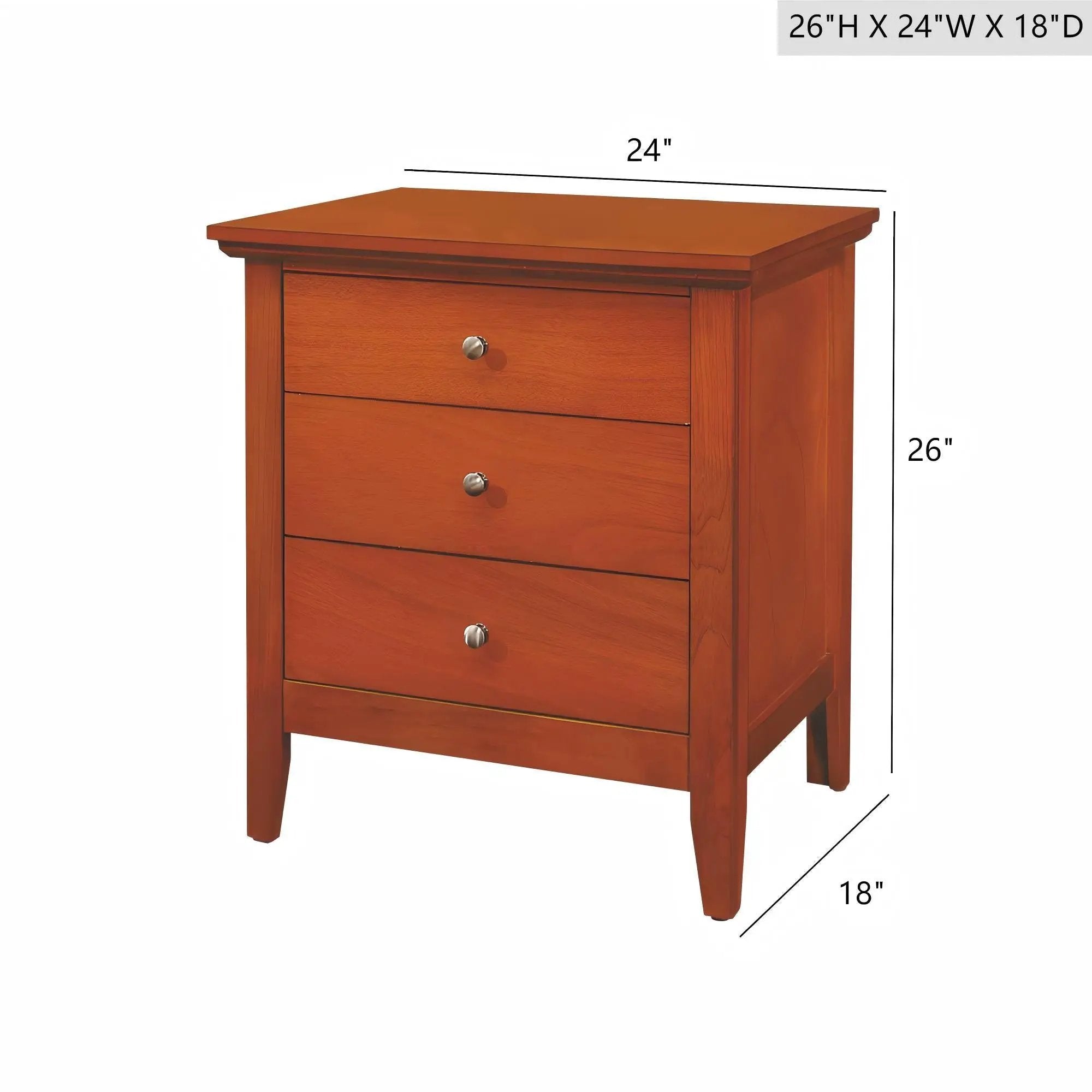 3 Drawer Nightstand & Dove Tailed Drawers by HouseOfZazla