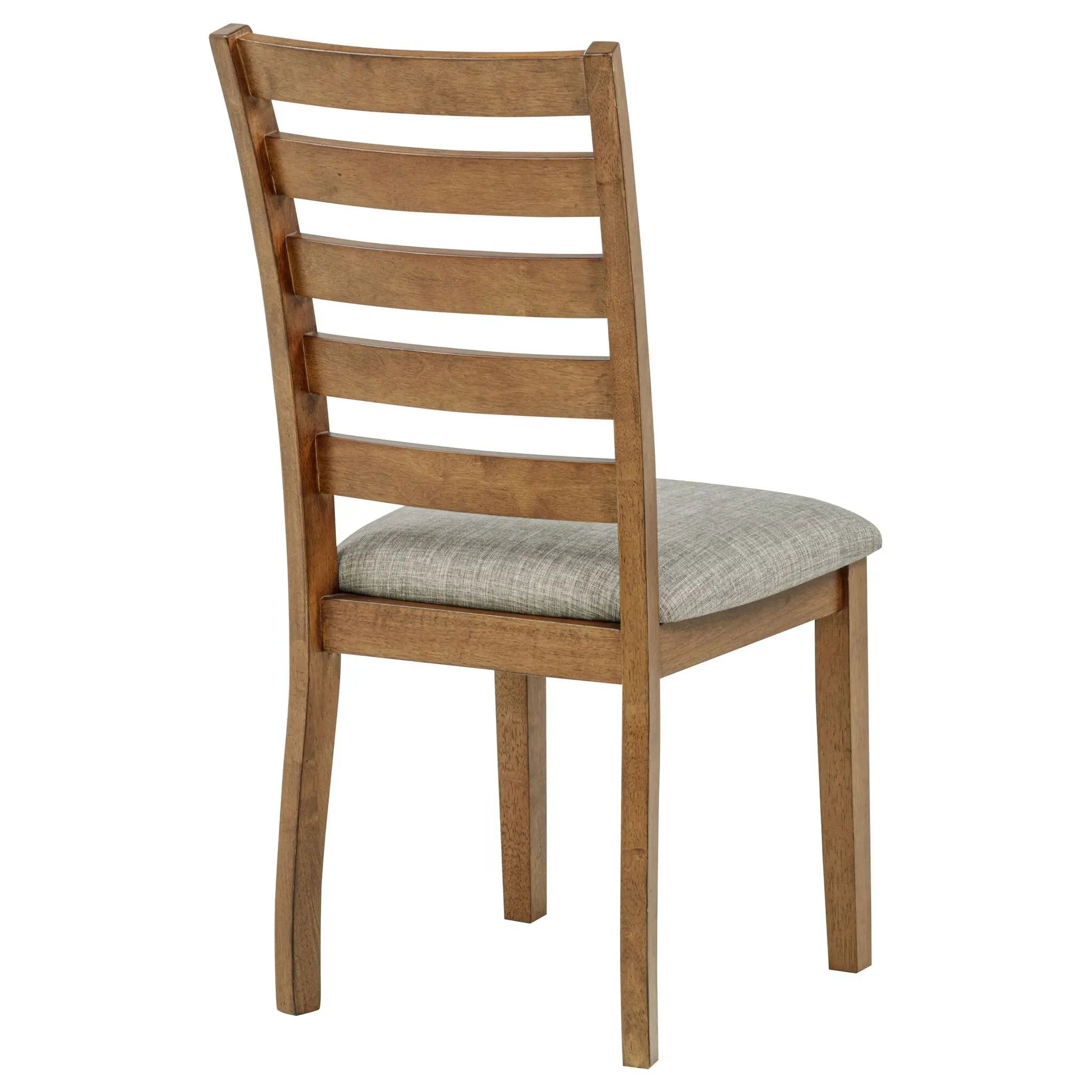 Atwood Wood Dining Side Chair Upholstered Seat Warm Brown by Unique Piece Furniture