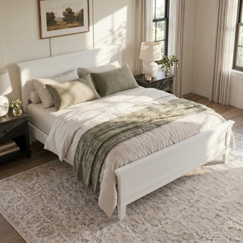 Mid-Century Modern Wood Platform Bed by HouseOfZazla
