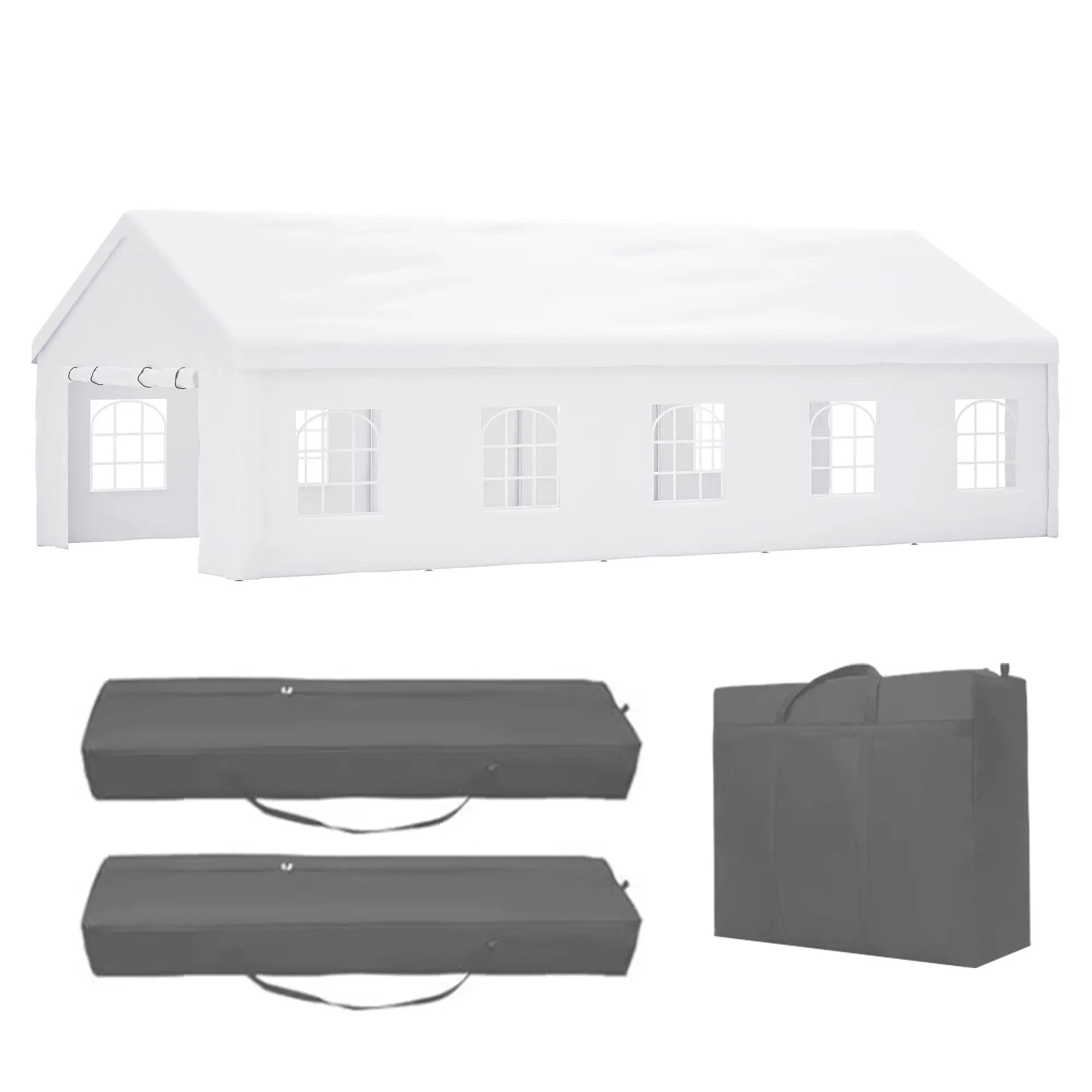16x32 Ft Party Tent with Removable Sidewalls and Storage Bags by HouseOfZazla