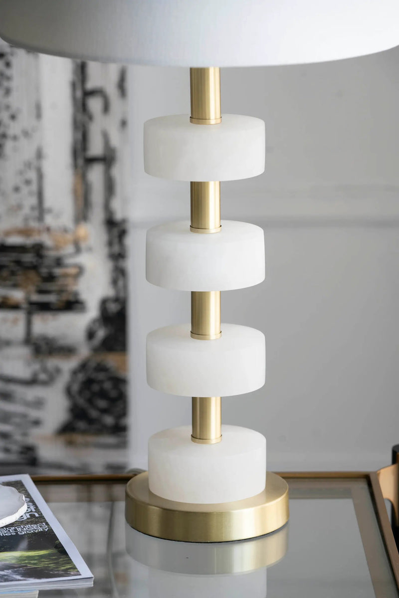 13x13x26 Marble Table Lamp by HouseOfZazla