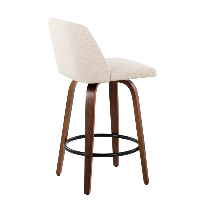 Toriano - Mid Century Modern, Counter Stool (Set of 2) by HouseOfZazla