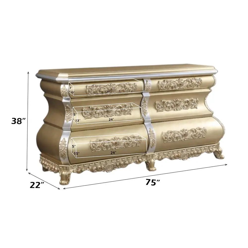 Seville - Dresser - Gold by Unique Piece Furniture