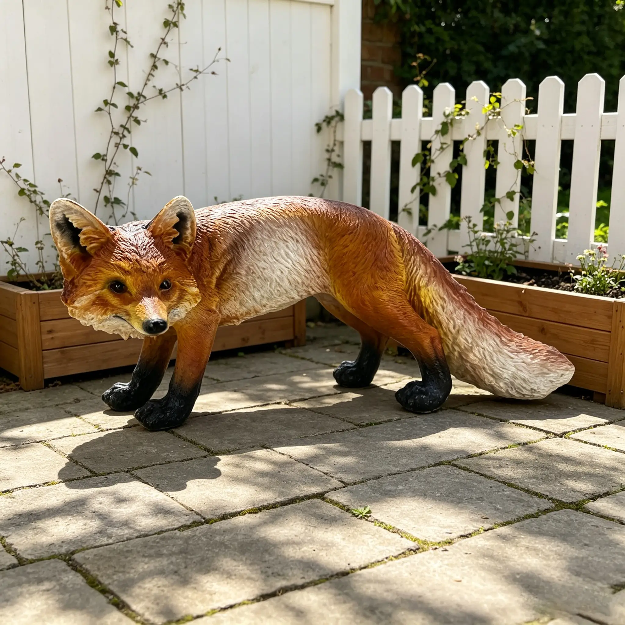 19.69" Long Realistic Red Fox Statue by HouseOfZazla