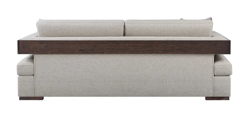 Niamey - Sofa With 4 Toss Pillows - Walnut by HouseOfZazla