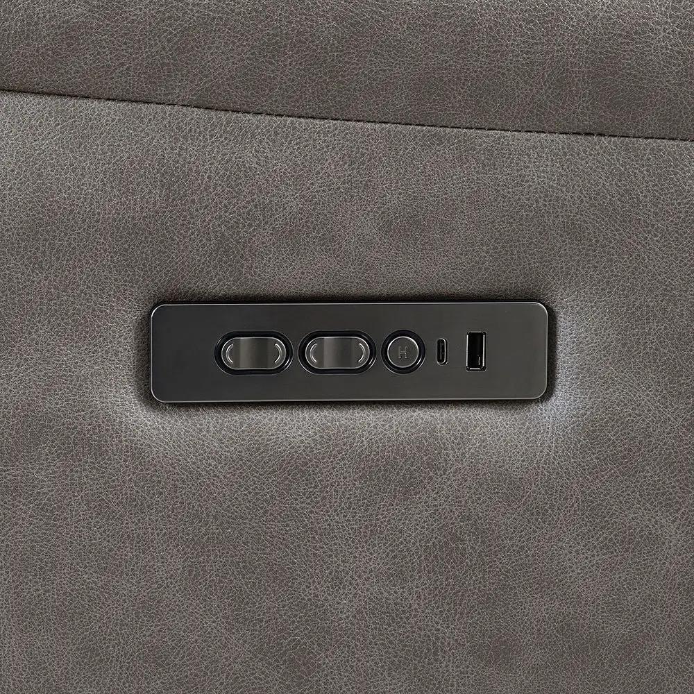 Kantu - Motion Sectional Sofa - Brown Synthetic Leather by Unique Piece Furniture