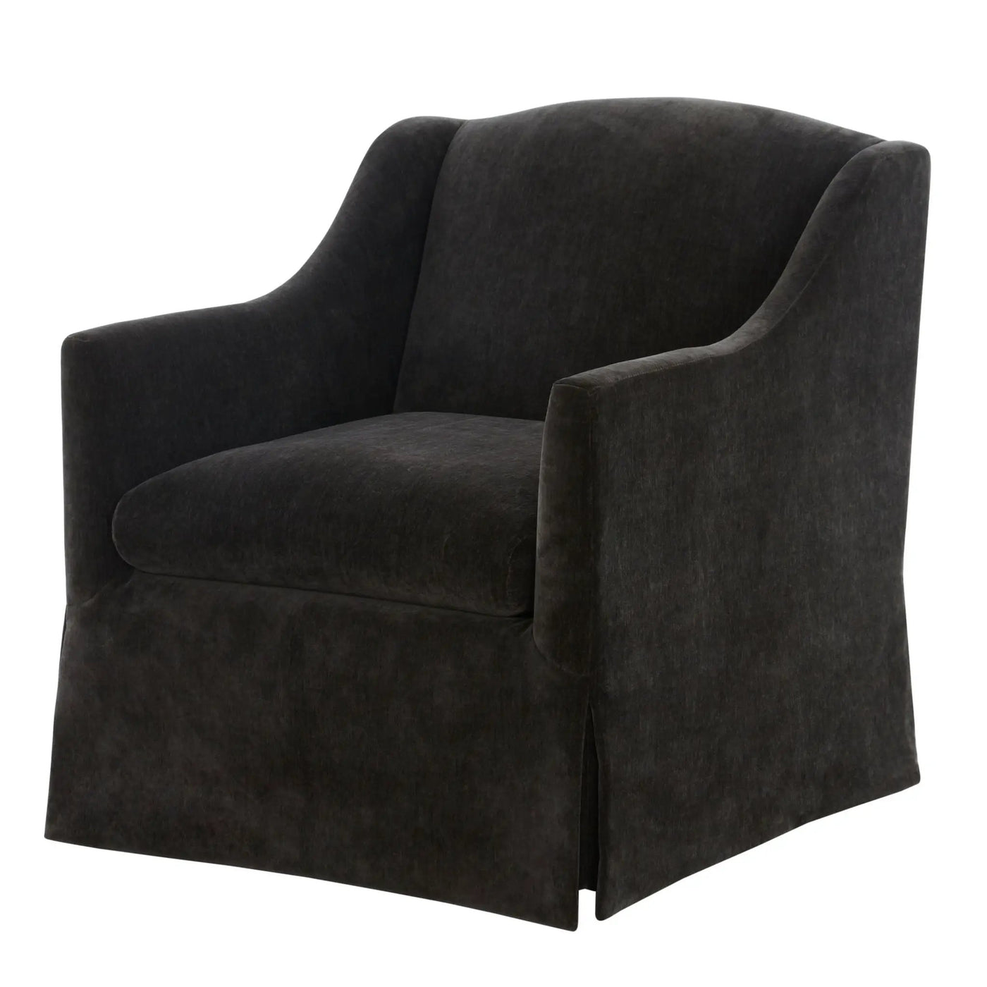 Luisa - Skirted Swivel Accent Chair by HouseOfZazla