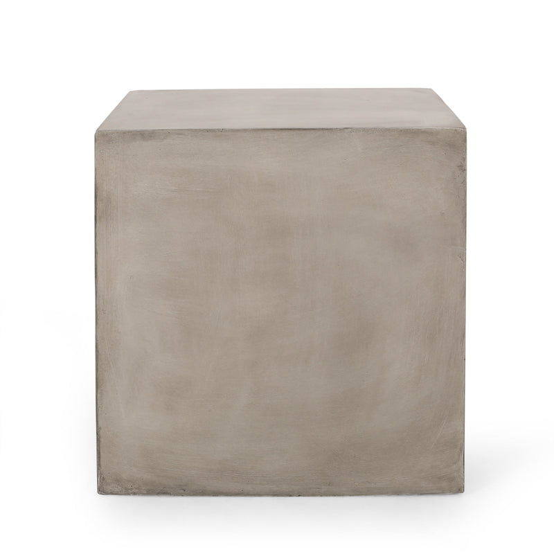 Outdoor MGO Square Side Table, Light by HouseOfZazla