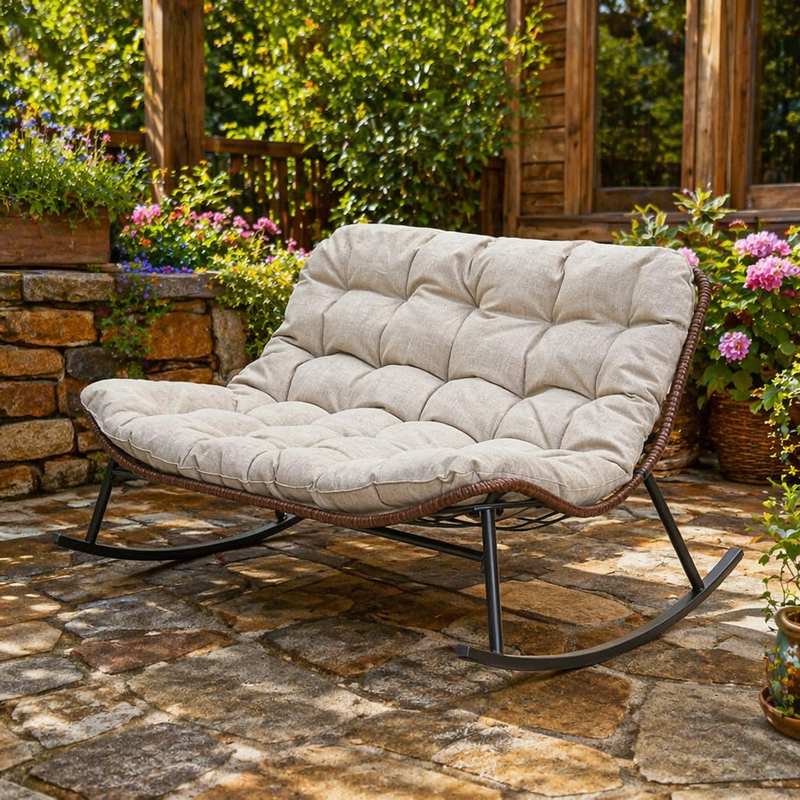 Double Wide Rocking Papasan Chair by HouseOfZazla