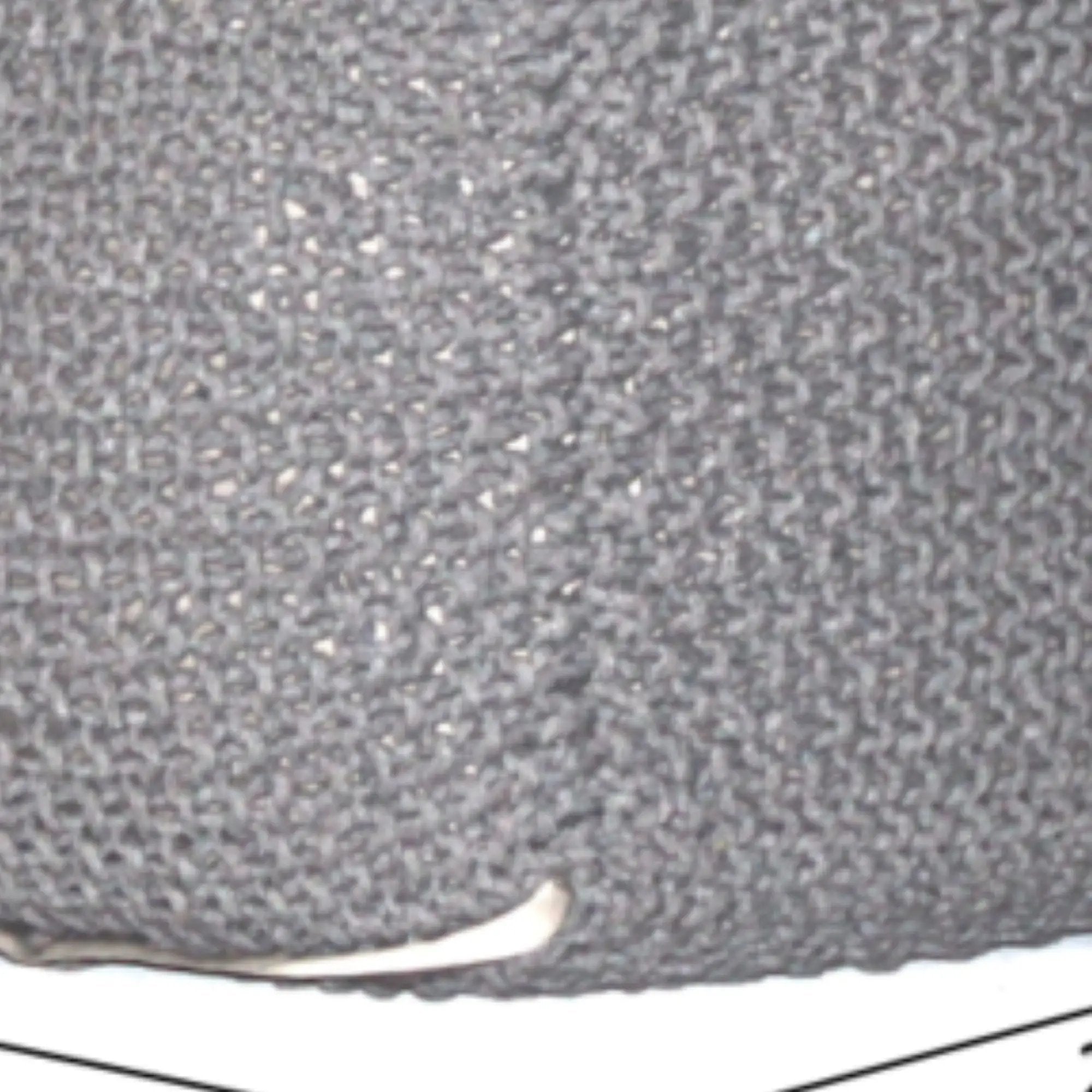 Semi Rounded Pouf, Cable Knitted, Perfect Seating by Unique Piece Furniture