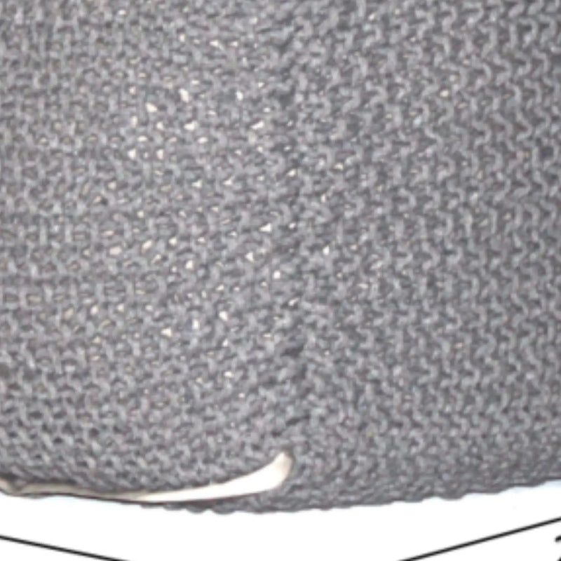 Semi Rounded Pouf, Cable Knitted, Perfect Seating by Unique Piece Furniture