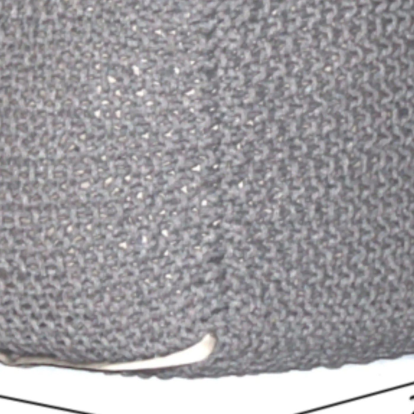 Semi Rounded Pouf, Cable Knitted, Perfect Seating by HouseOfZazla