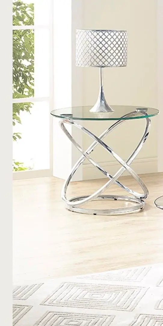 Cocktail Table Set - Chrome by Unique Piece Furniture