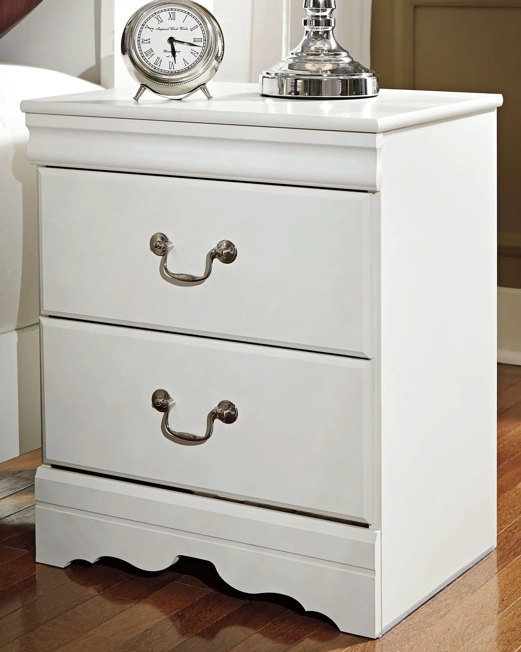 Anarasia - Two Drawer Night Stand - White by Unique Piece Furniture