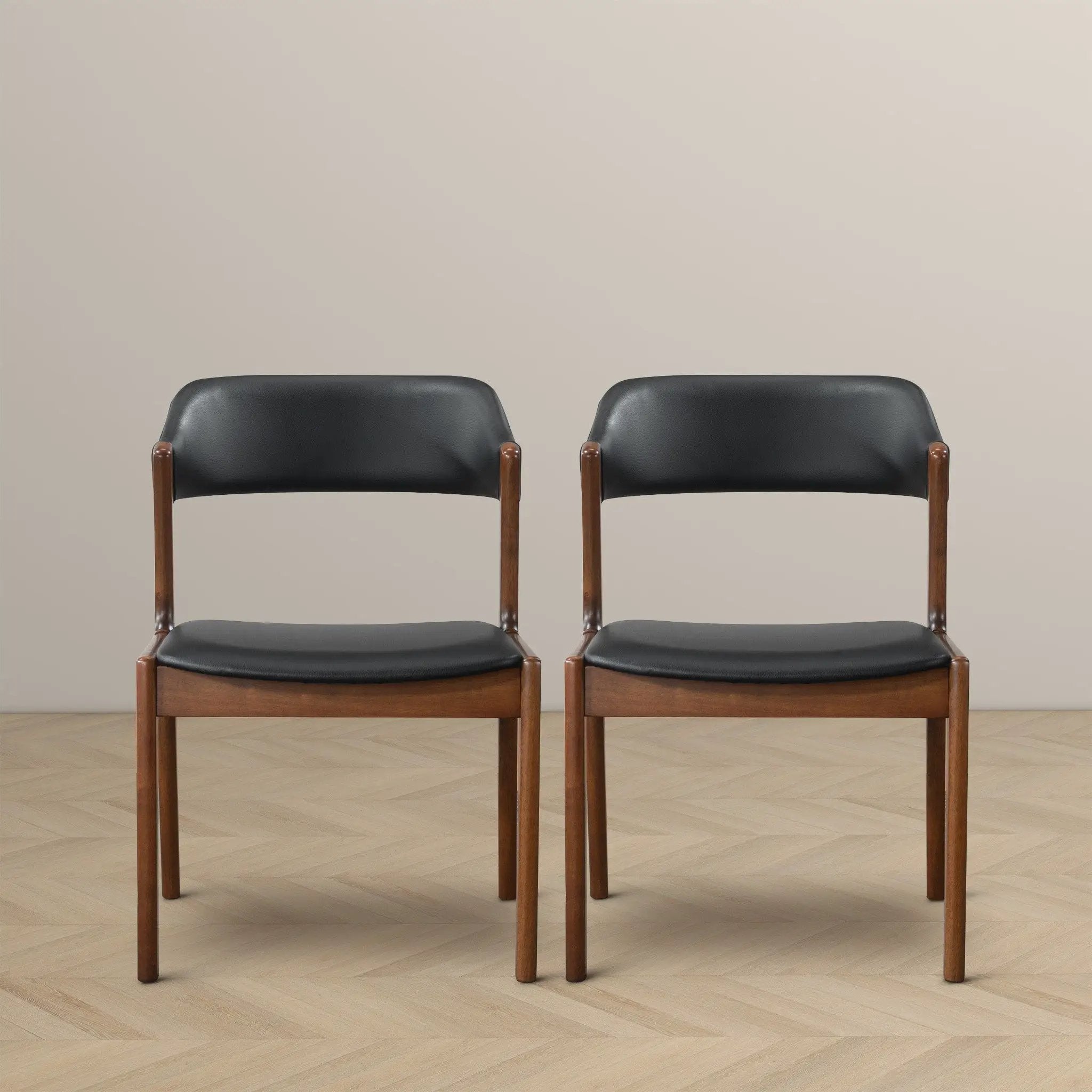 Enzo - Dining Chair (Set of 2) - Black / Brown by Unique Piece Furniture