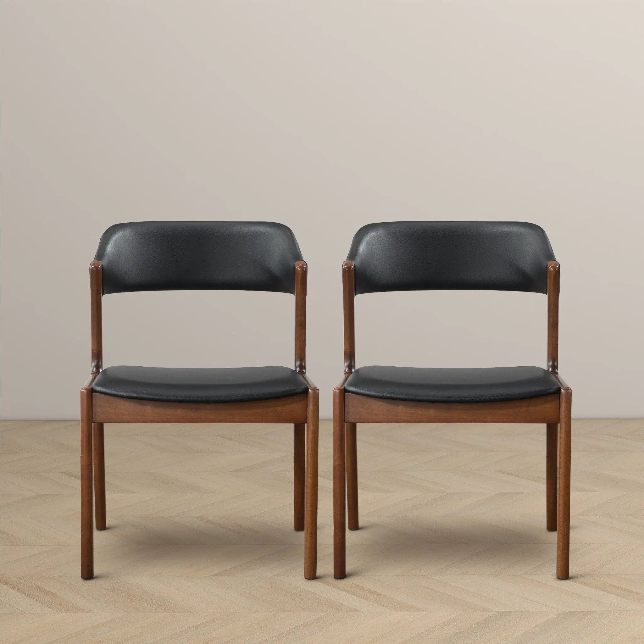 Enzo - Dining Chair (Set of 2) - Black / Brown by Unique Piece Furniture