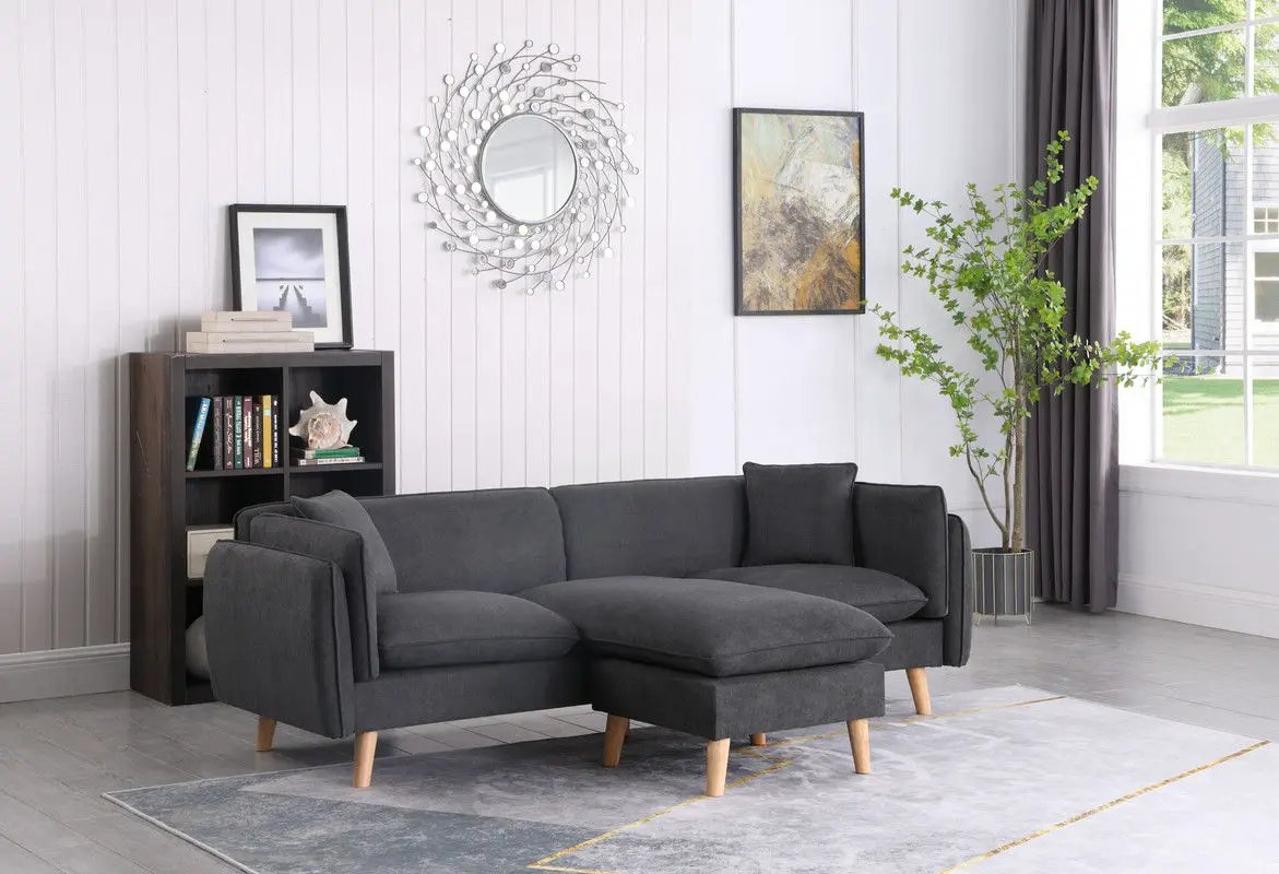 Brayden - Fabric Sectional Sofa Chaise by HouseOfZazla