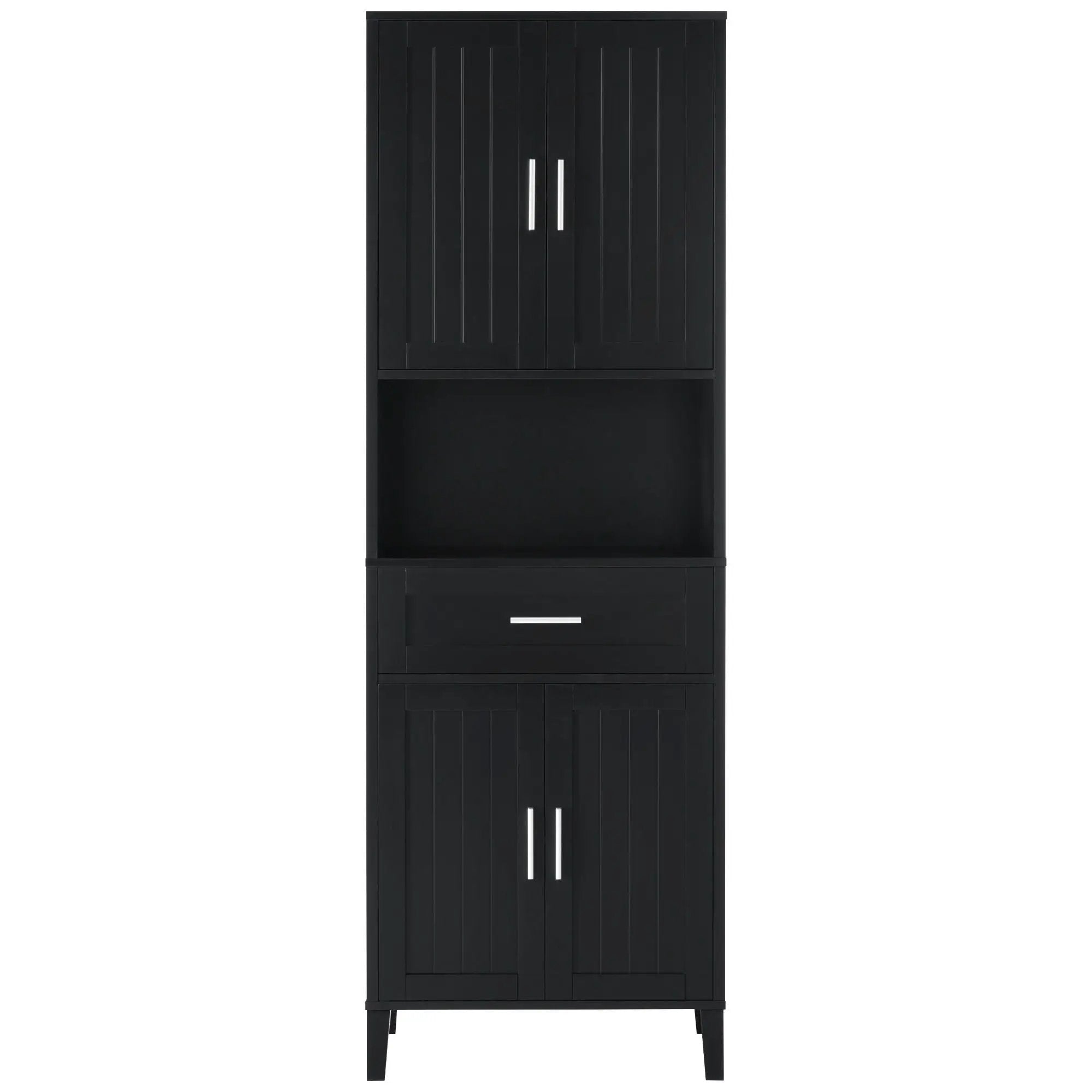 Freestanding Tall Bathroom Cabinet With Soft Close Doors And Adjustable Shelves by Unique Piece Furniture