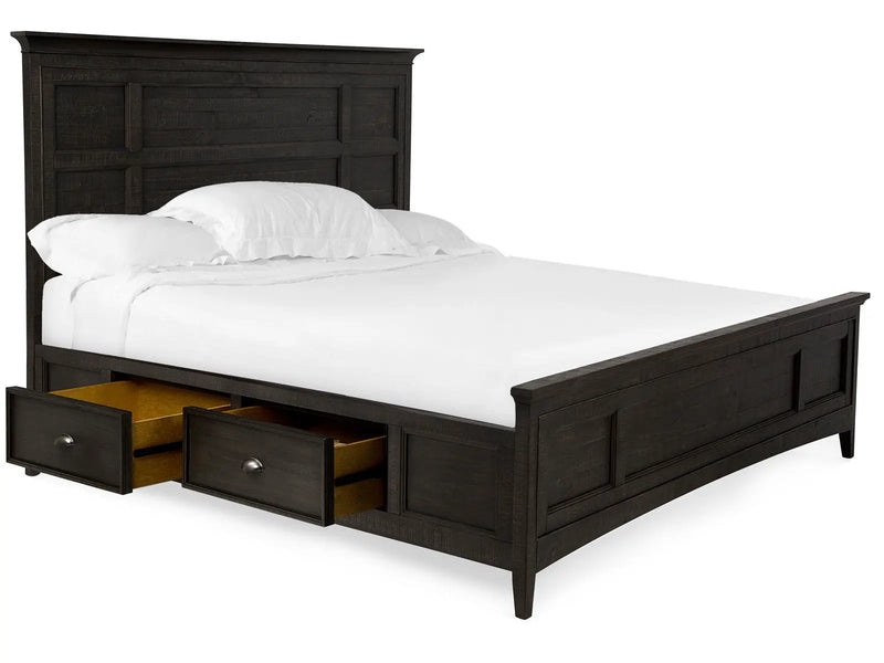 Westley Falls - Complete Panel Bed With Storage Rails by Unique Piece Furniture