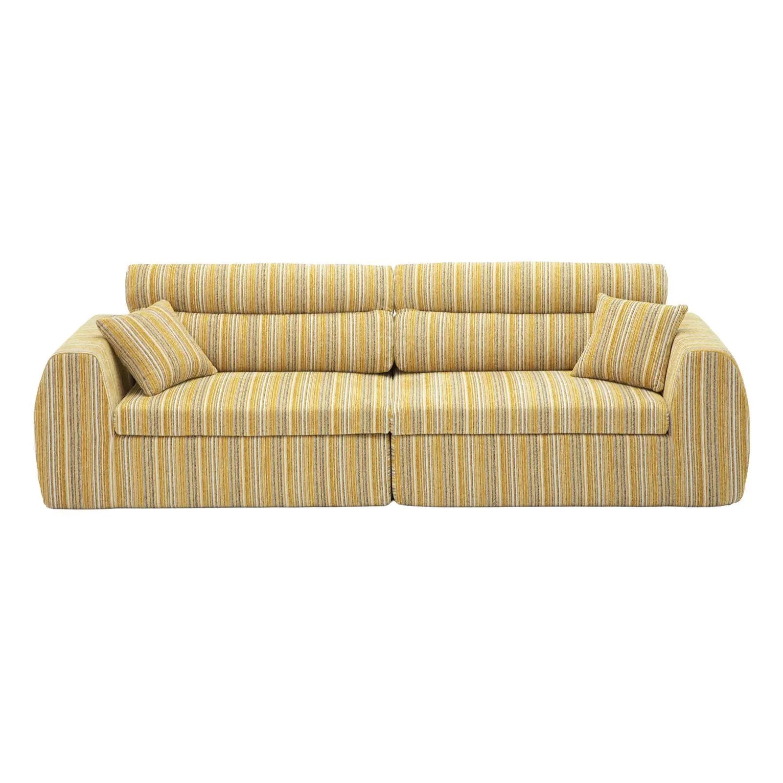 3 Seater, Couch With Throw Pillows For Living Room by Unique Piece Furniture