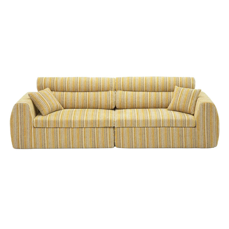 3 Seater, Couch With Throw Pillows For Living Room by Unique Piece Furniture