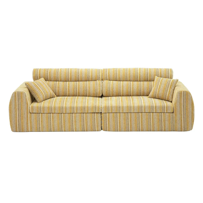 3 Seater, Couch With Throw Pillows For Living Room by HouseOfZazla