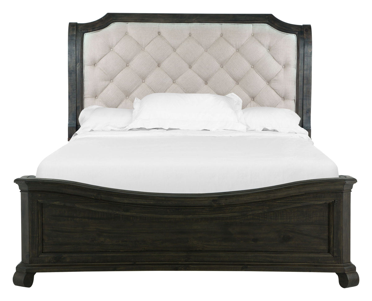 Bellamy - Complete Sleigh Bed With Shaped Footboard, photo 5 of 6