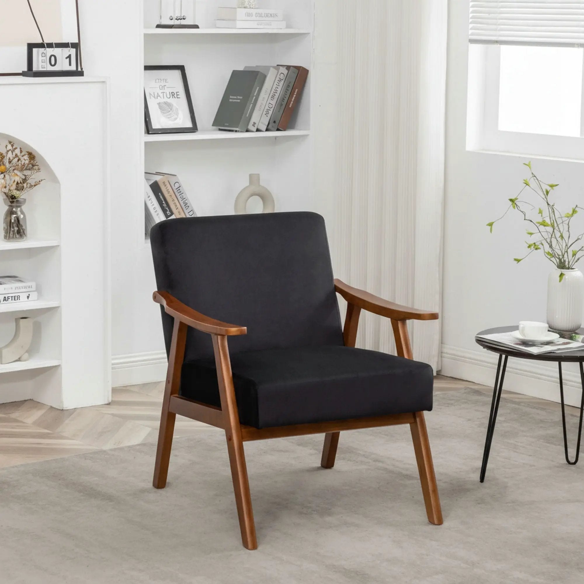 Accent Chair, Classic Mid Century Modern For Extra Seating by HouseOfZazla