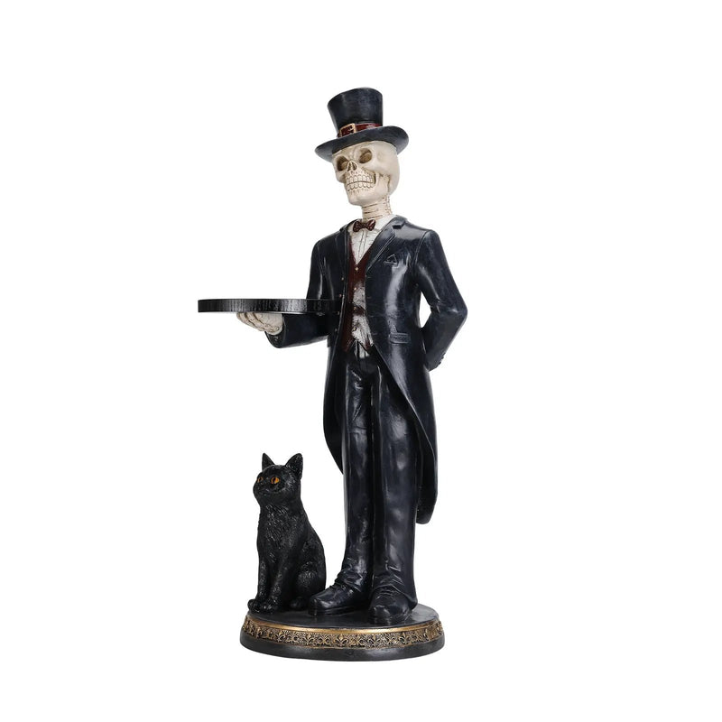 Halloween Skeleton Butler Floor Statue by HouseOfZazla