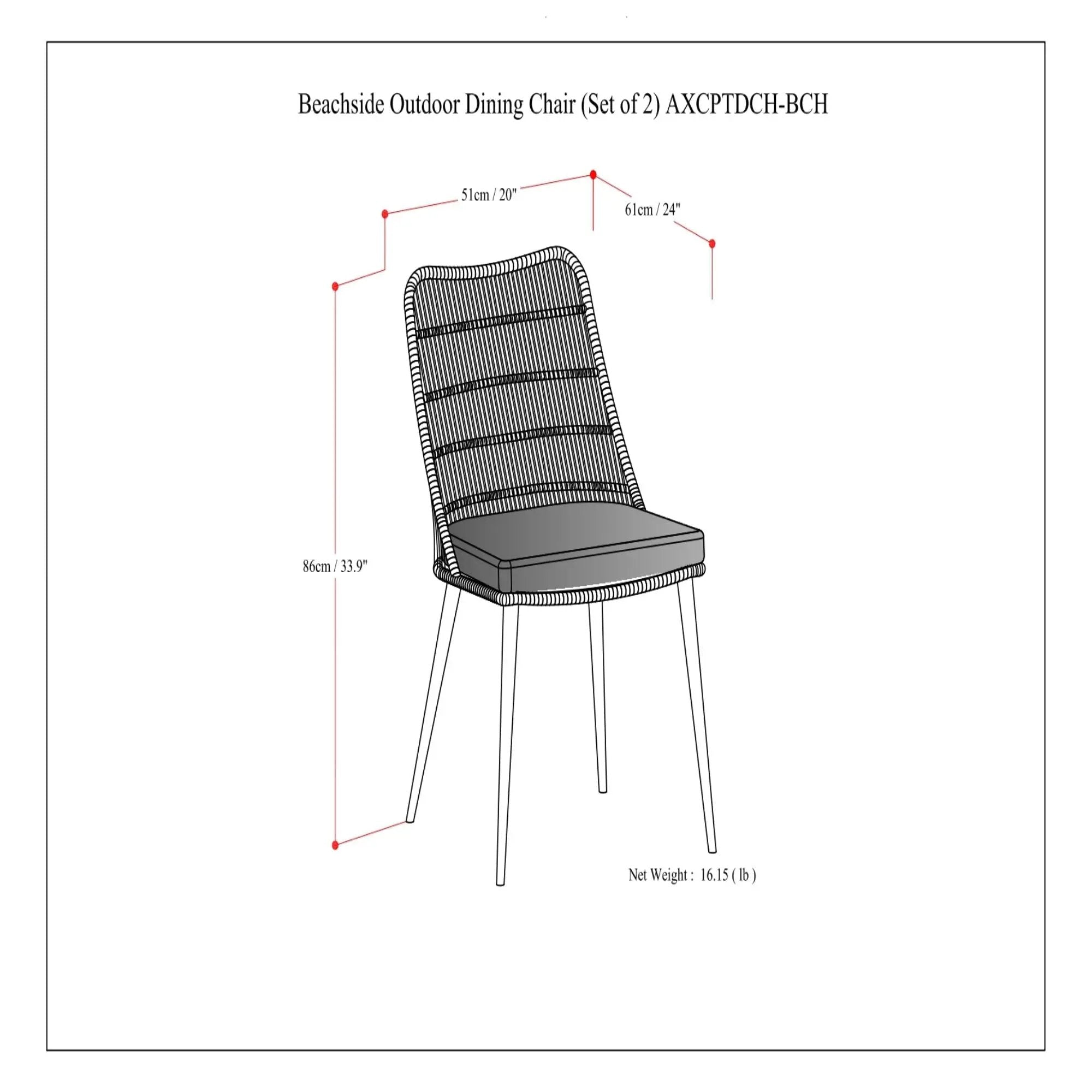 Beachside - Outdoor Dining Chair (Set of 2) - Gray by Unique Piece Furniture