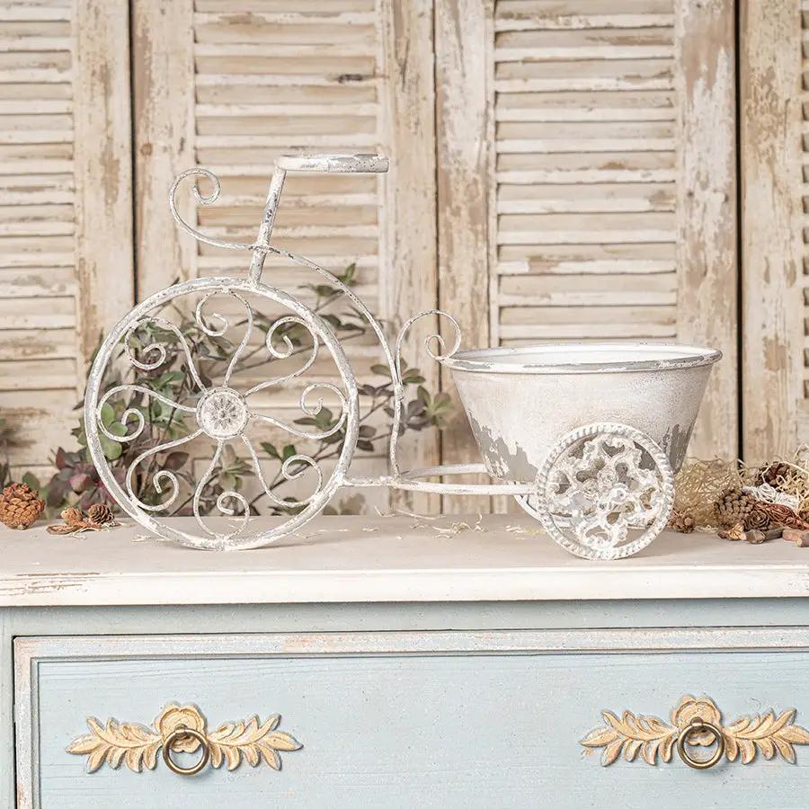 Rustic Bicycle Metal Wire Wall Planter Basket by HouseOfZazla