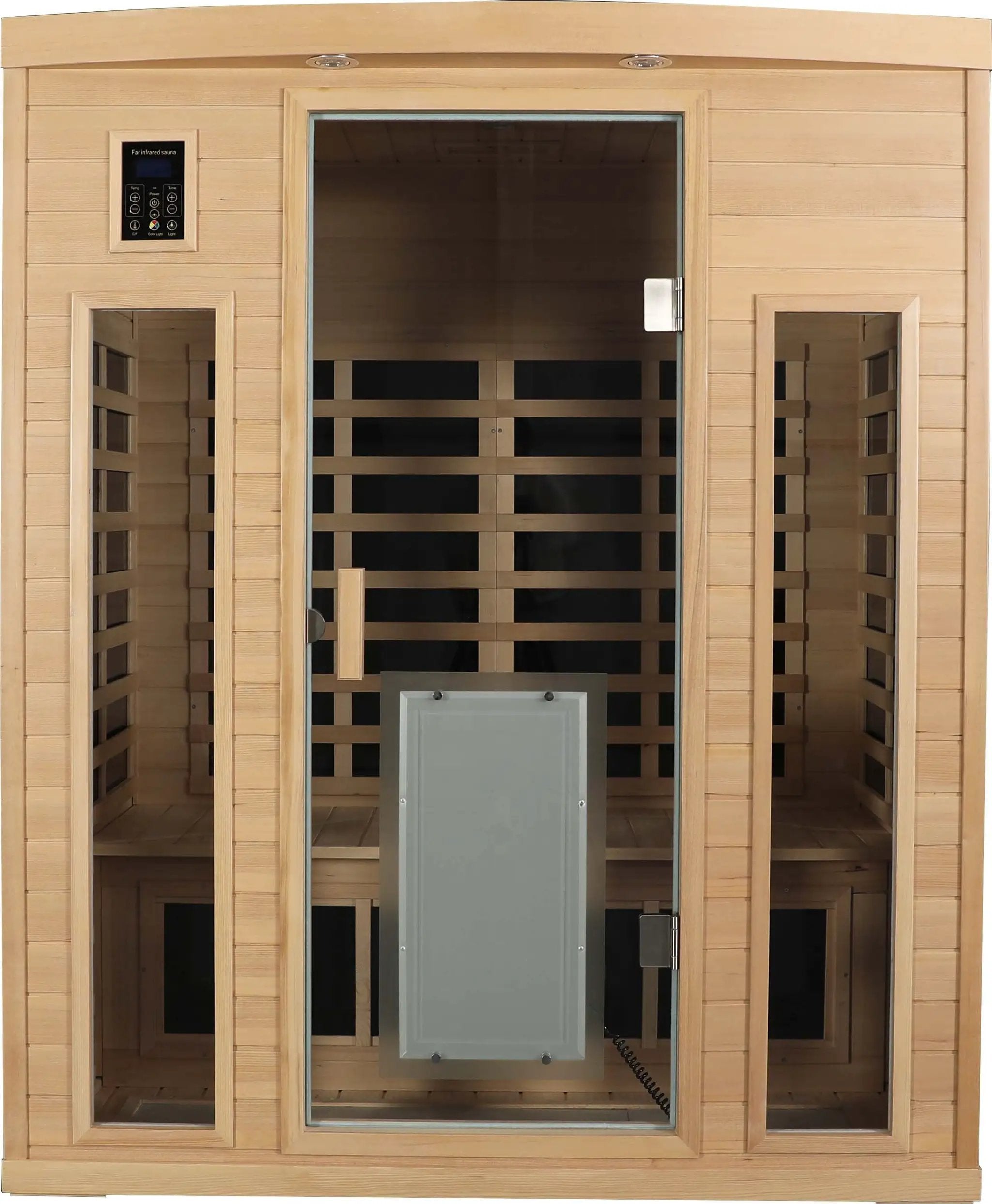 Low EMF Three person Far infrared sauna room (Front & Rear) by HouseOfZazla