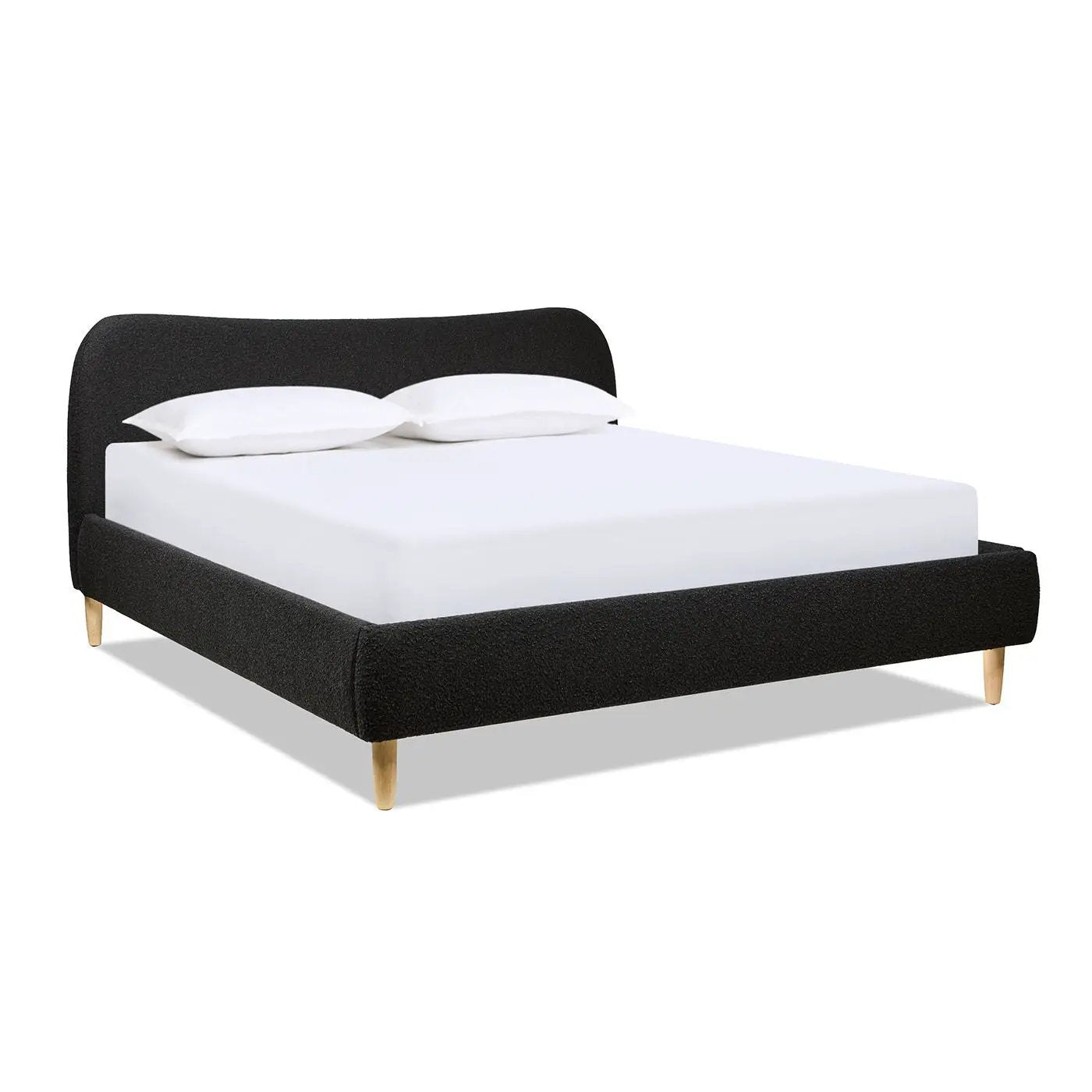 Roman - Curved Headboard Upholstered Platform Bed by Unique Piece Furniture
