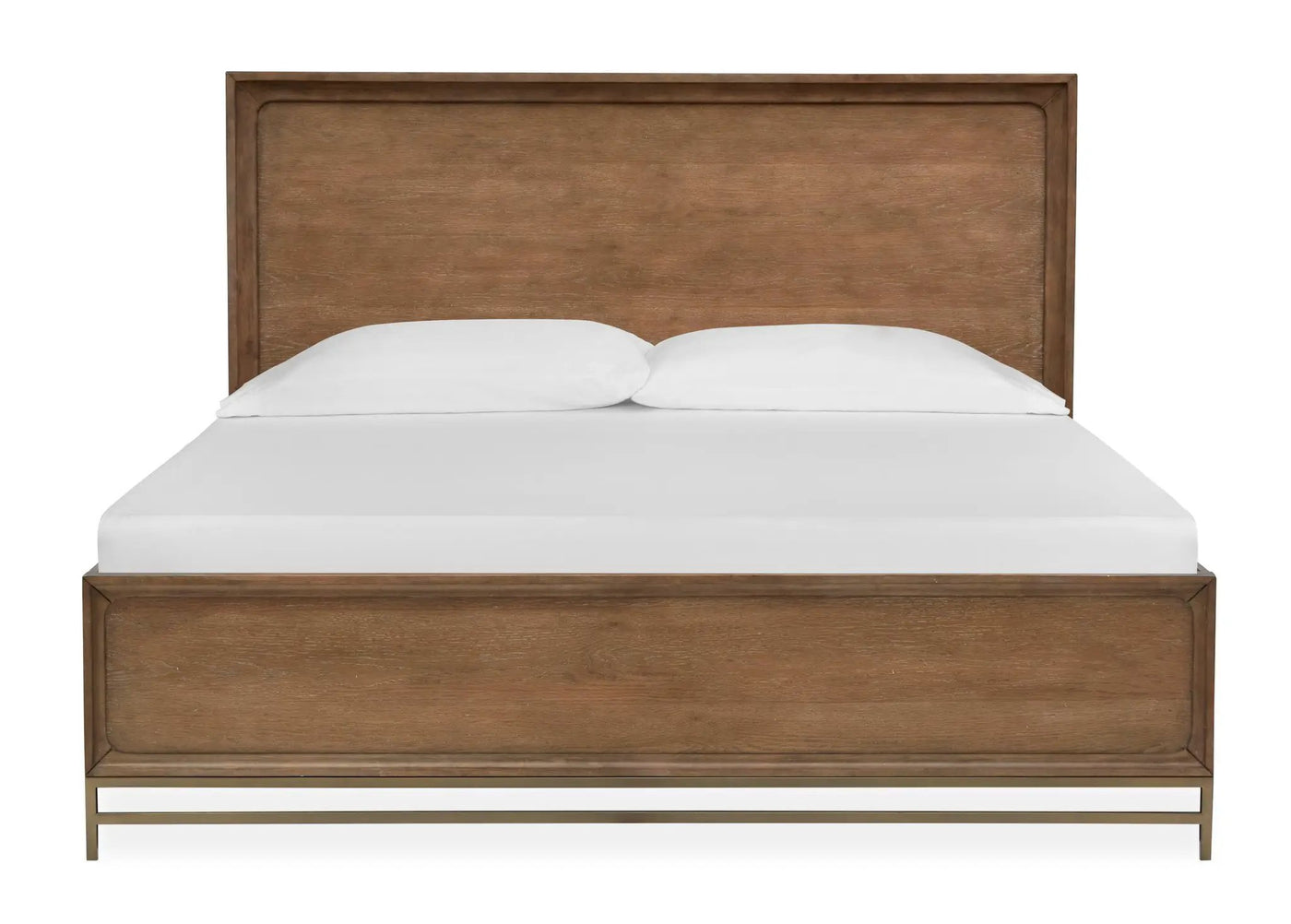 Lindon - Complete Panel Bed With Storage Rails - Belgian Wheat by Unique Piece Furniture