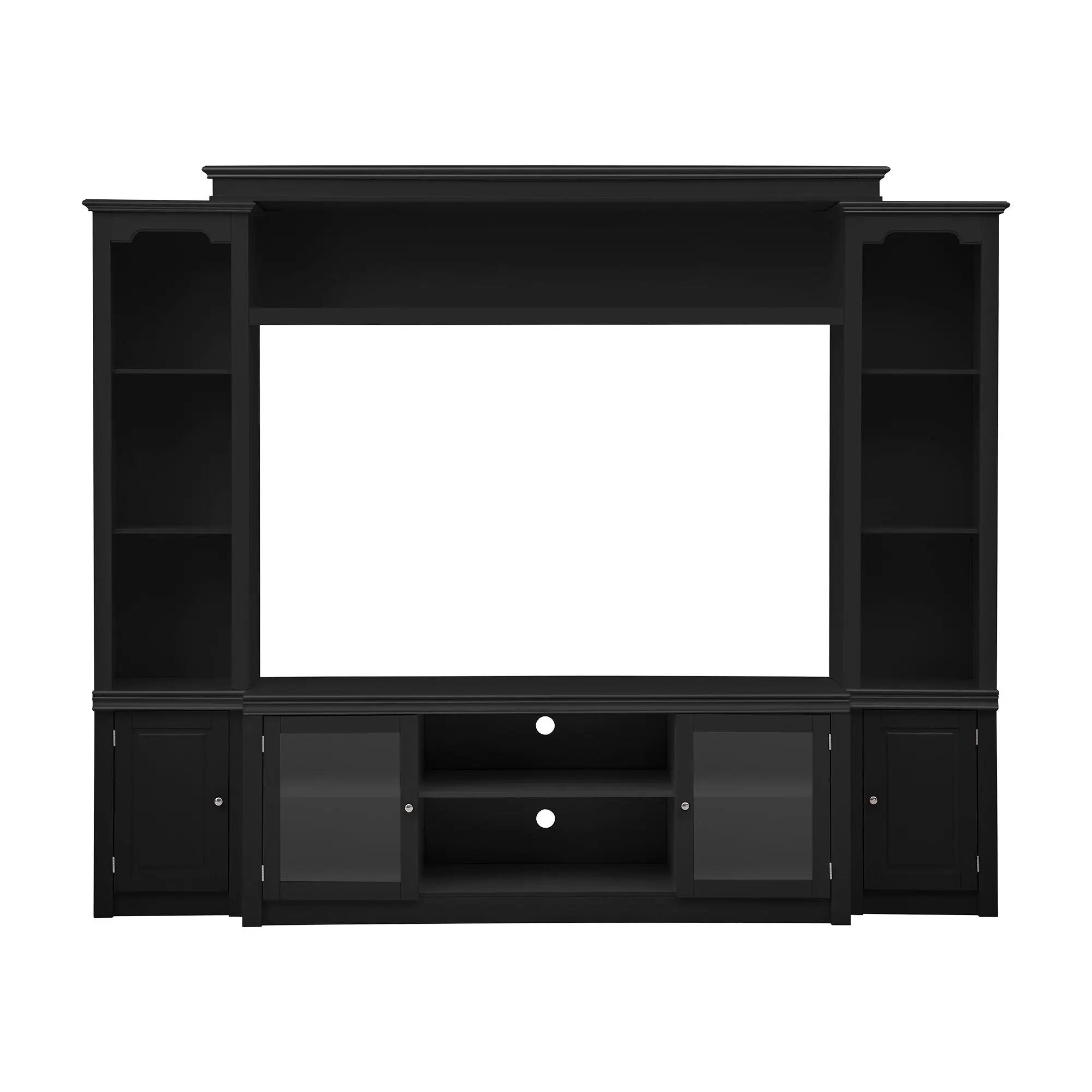 All-In-One TV Stand With Bookcase For TVs Up To 65" by Unique Piece Furniture