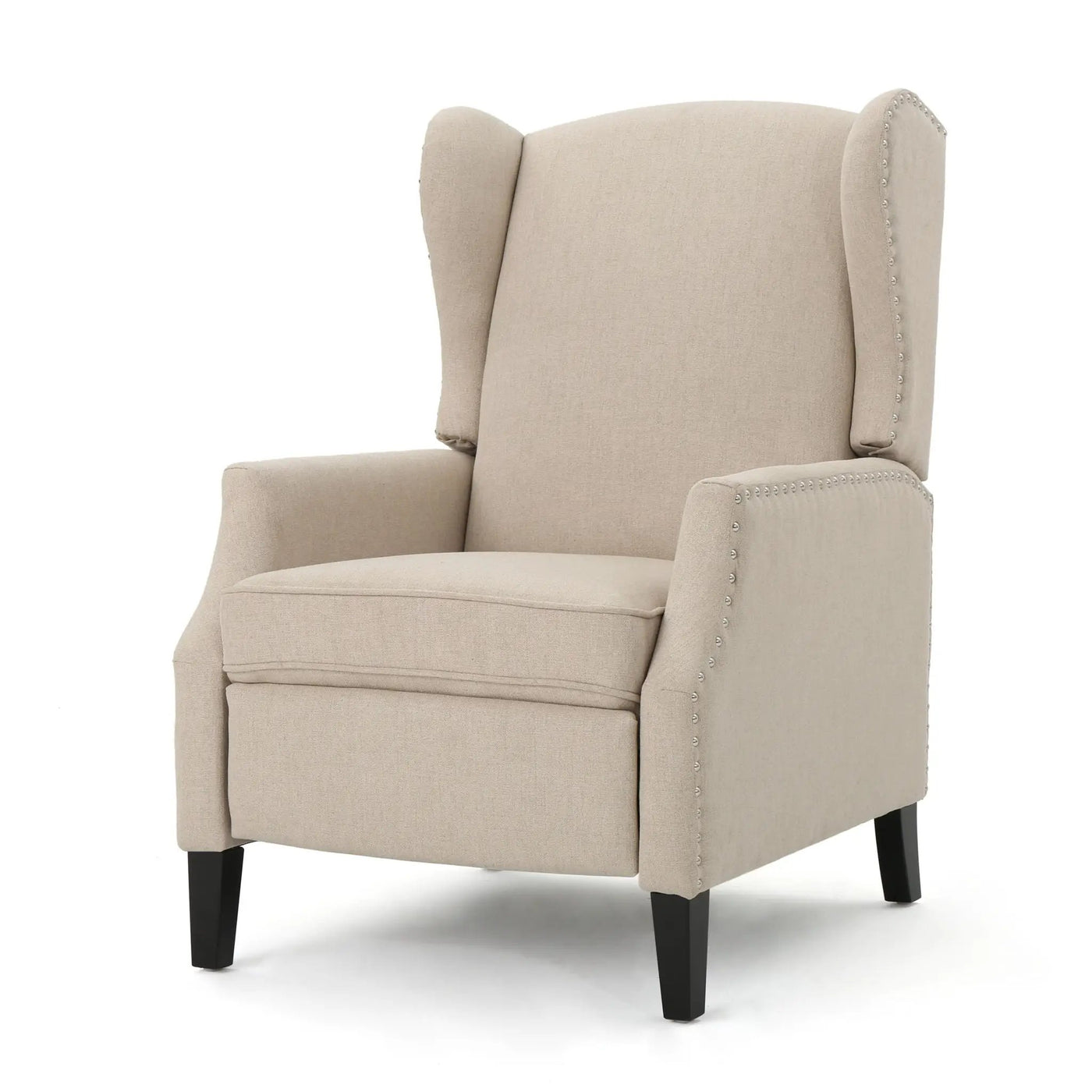 Westeros Wing Back Fabric Upholstered Recliner by Unique Piece Furniture
