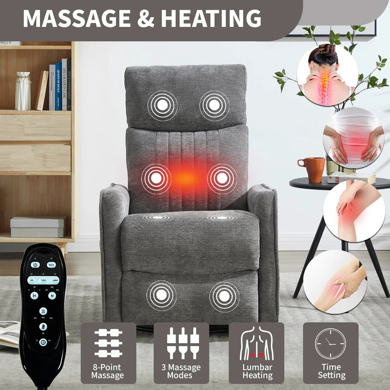 ComfortMax Dark Gray Recliner Chair by HouseOfZazla