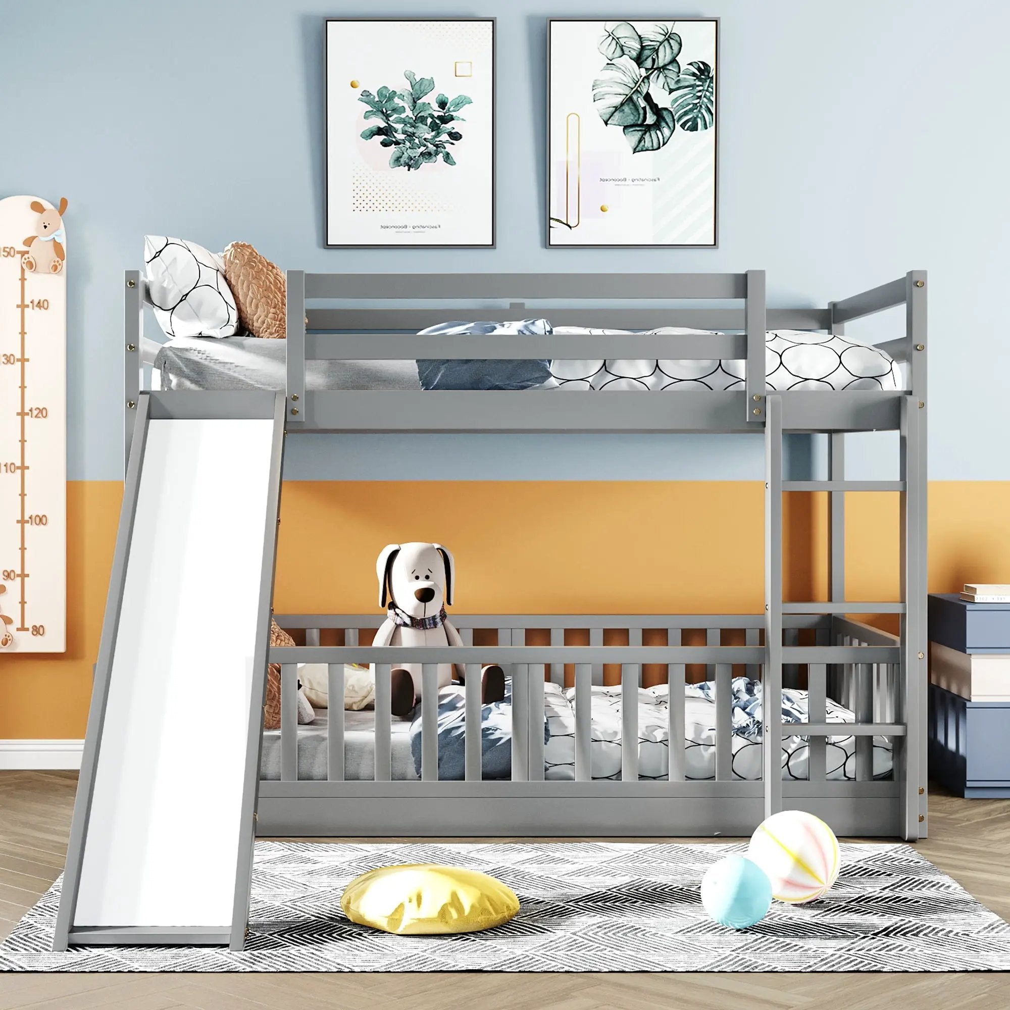 Functional Bunk Bed & Convertible Ladder And Slide by HouseOfZazla