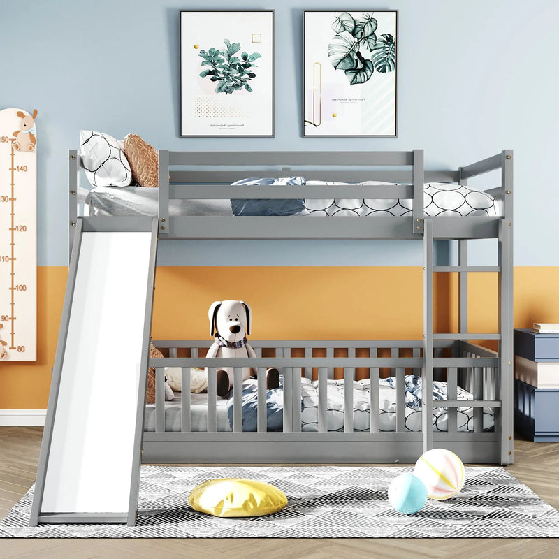 Functional Bunk Bed & Convertible Ladder And Slide by HouseOfZazla
