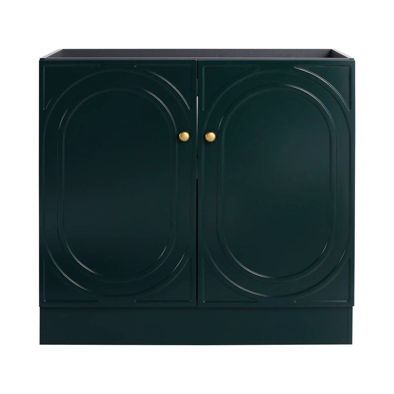 Modern Freestanding Bathroom Vanity With Soft Close Cabinet Doors by HouseOfZazla