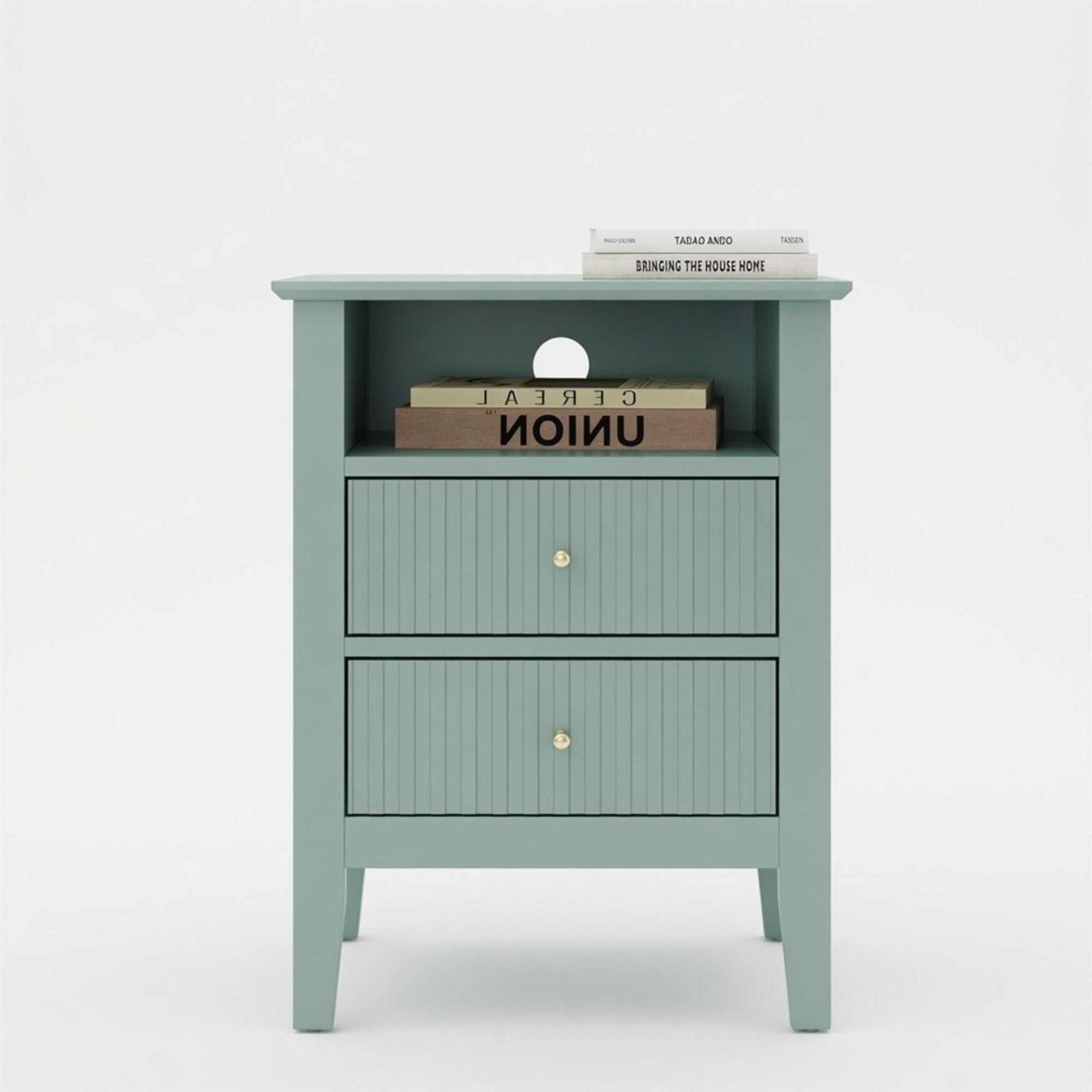 Fluted Nightstand With 2 Drawers by HouseOfZazla