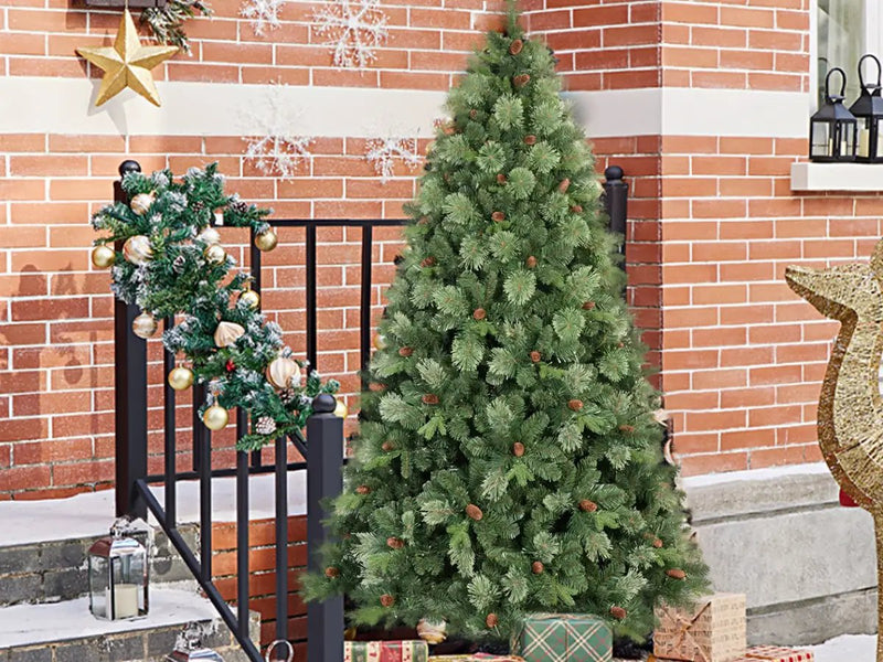 6Ft Pre-Lit Artificial Christmas Tree by HouseOfZazla